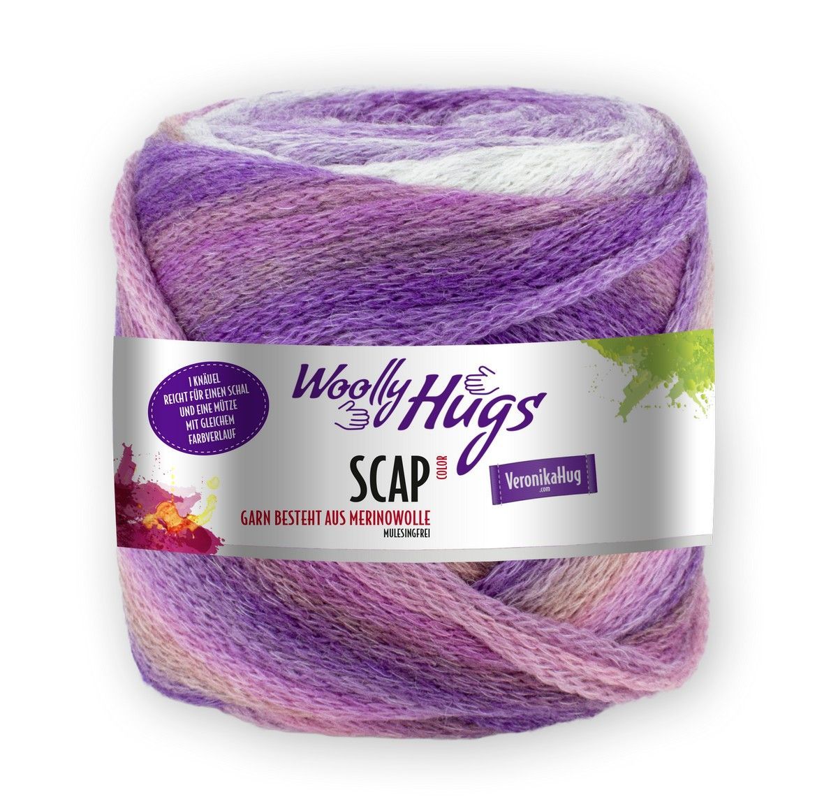 PRO LANA-Woolly Hugs Scap Color, Lila, Fb. 383_27-8828383_