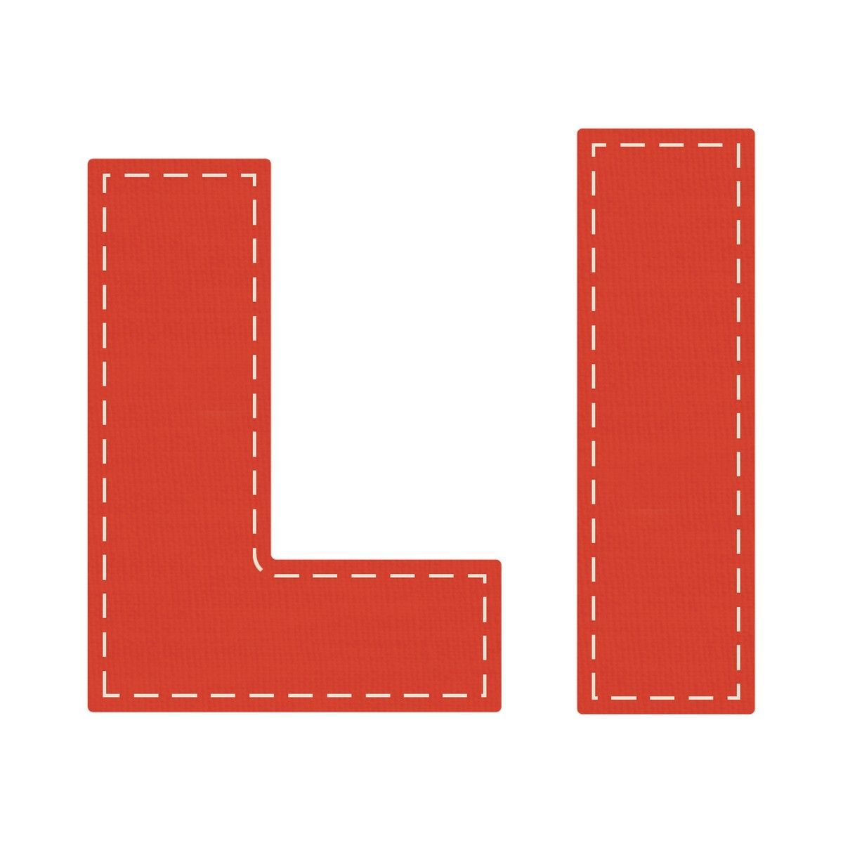 Crafters Edge Die Set Letter L l