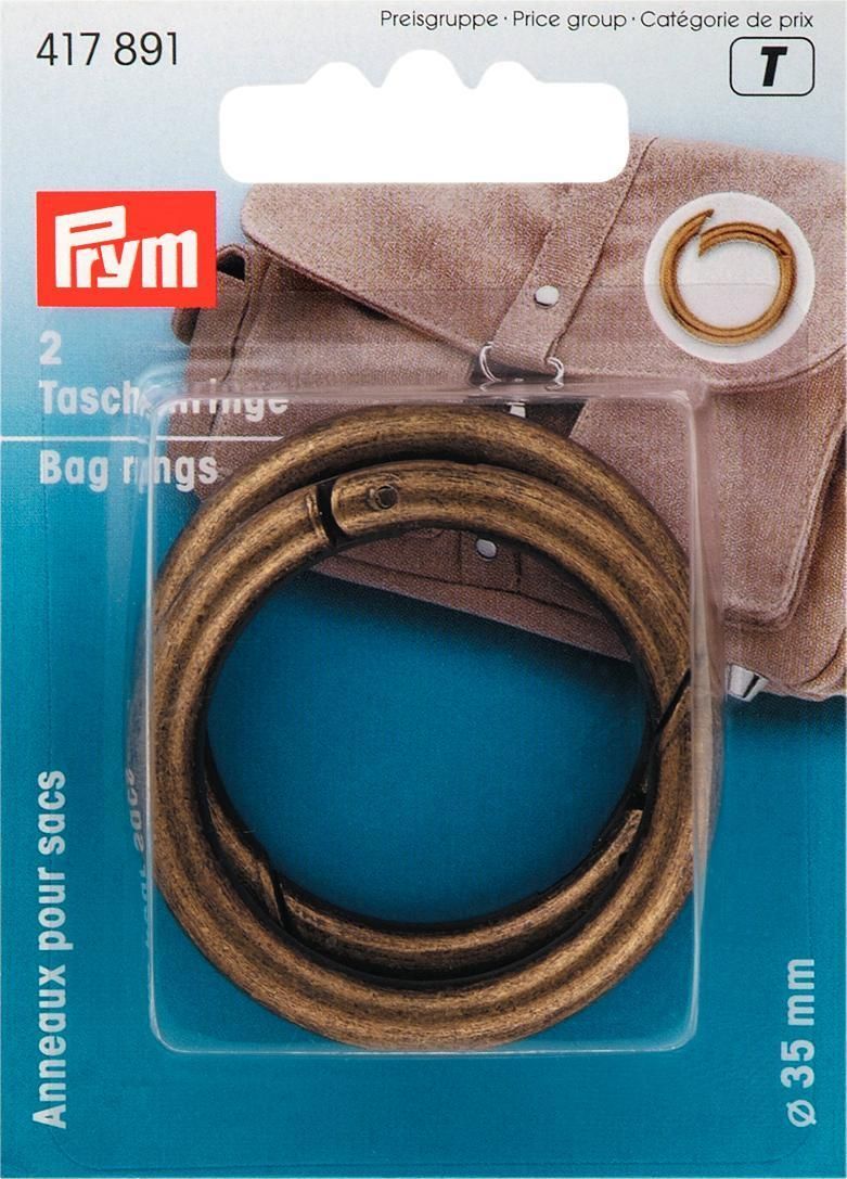Prym Consumer Europe GmbH-Prym Taschenringe 35 mm altmessingfarben ***_365-417891_