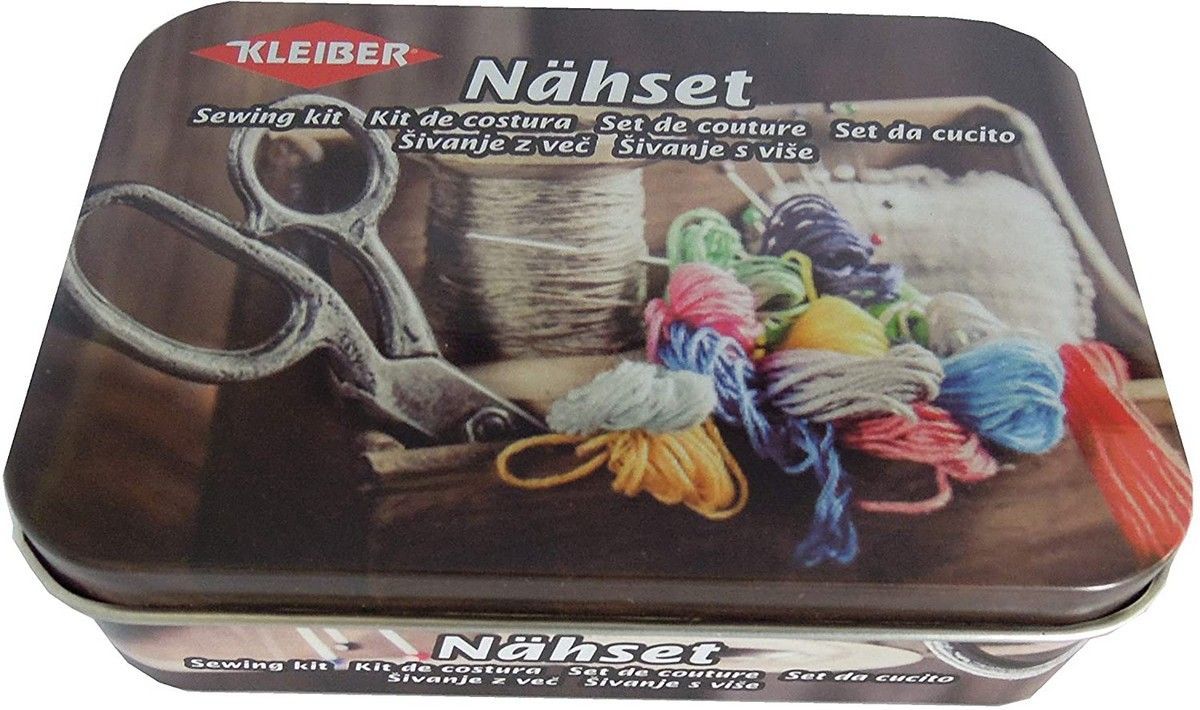 Kleiber Sewing kit in metal tin  70 pcs
