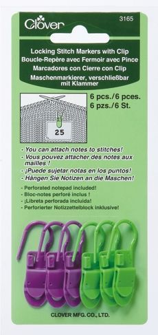 Locking Stitch Markers with Clip Locking Stitch Markers with Clip