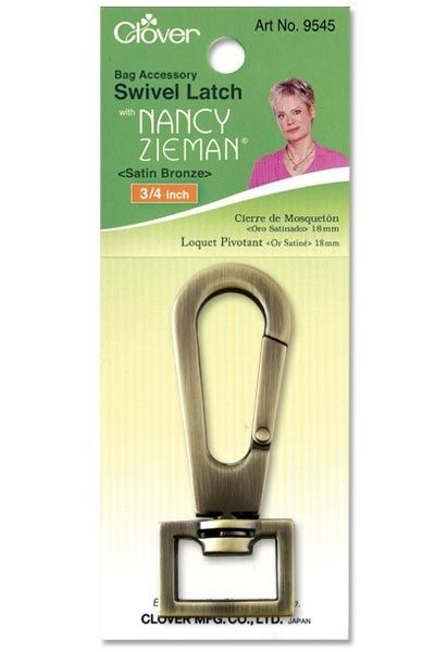 Karabinerhaken 18 mm (0,7 inch) 1 Stück antik matt   ***