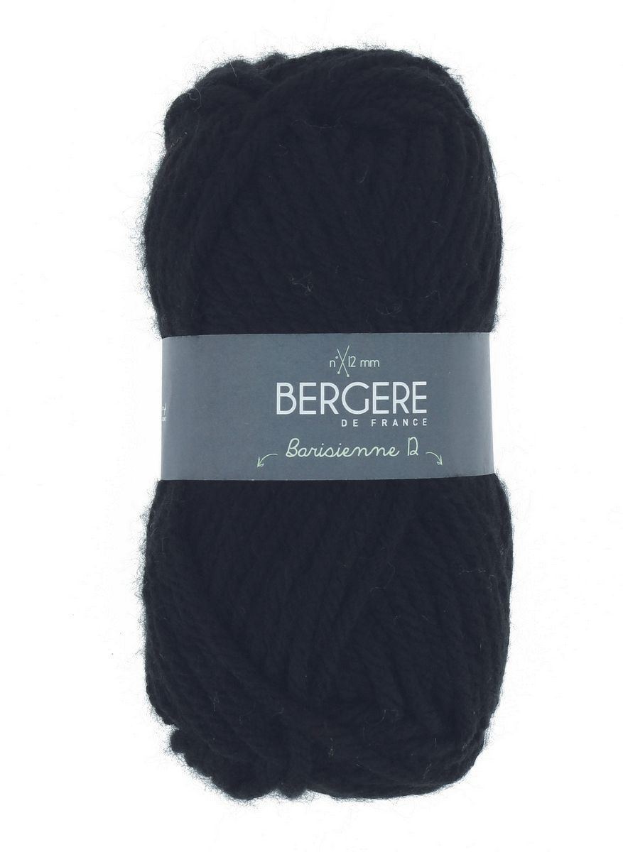 Bergere Barisienne 12, 100% Polyacryl 75m/150g,  Nadelstärke 12,0 Fb. Corbeau