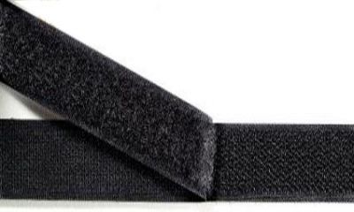 Flauschband zum Annähen 50 mm schwarz