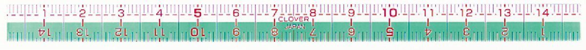 Clover MFG Co.Ltd.-Clover Flexibles Kurvenlineal mit Mini-Lineal _24-7704_