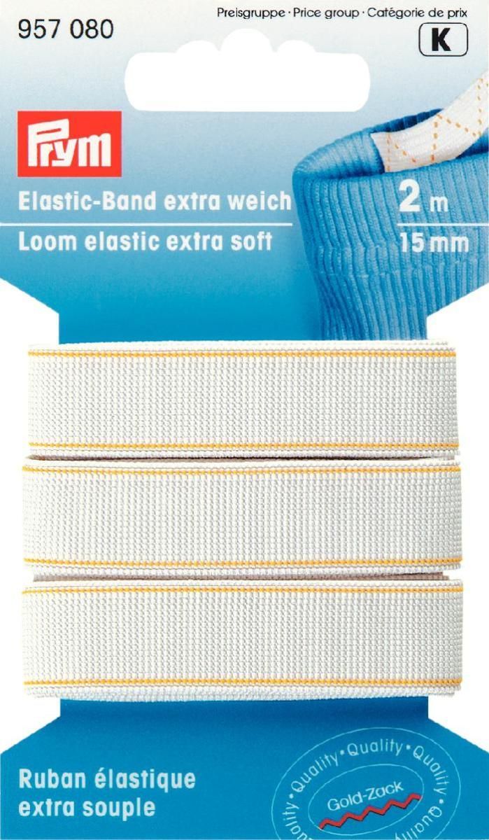 Elastic-Band extra weich 15 mm weiß