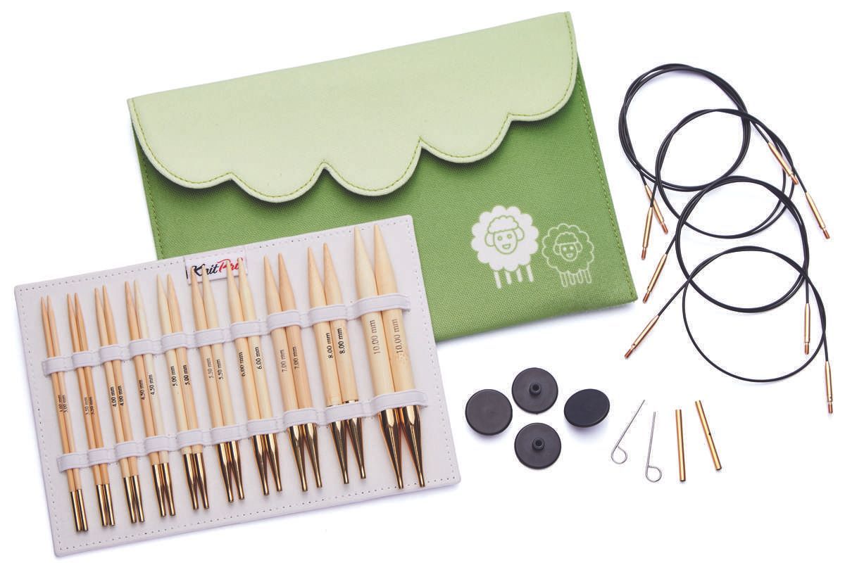 KnitPro wechselbare Nadelspitzen Set Bamboo