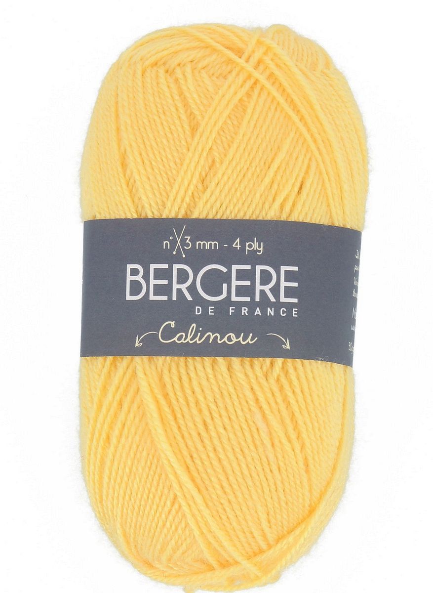 Bergere Calinou 75% Polyacryl, 25% Wolle 185m/50g,  Nadelstärke 2,5-3,0, Fb. Yuzu