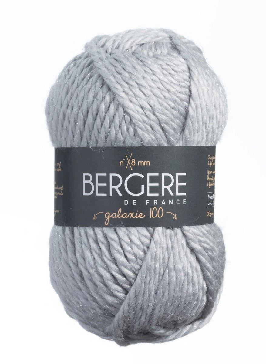 Bergere Galaxie 100, 80% Polyacryl, 18% Wolle, 2% Polyester 70m/100g,  Fb. Nuage