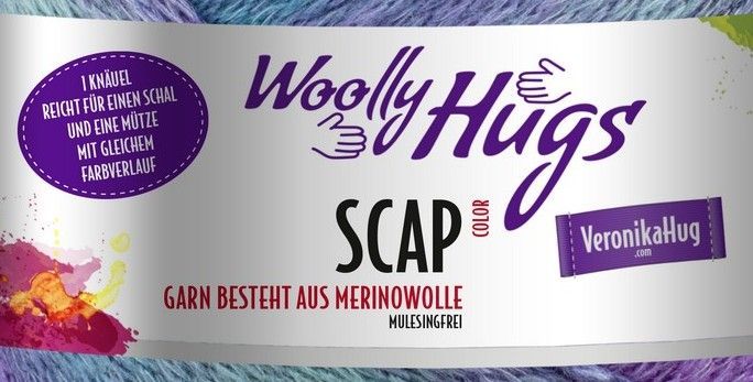 Woolly Hugs Scap Color 90% Schurwolle (Merino), 10% Polyacryl, 240g