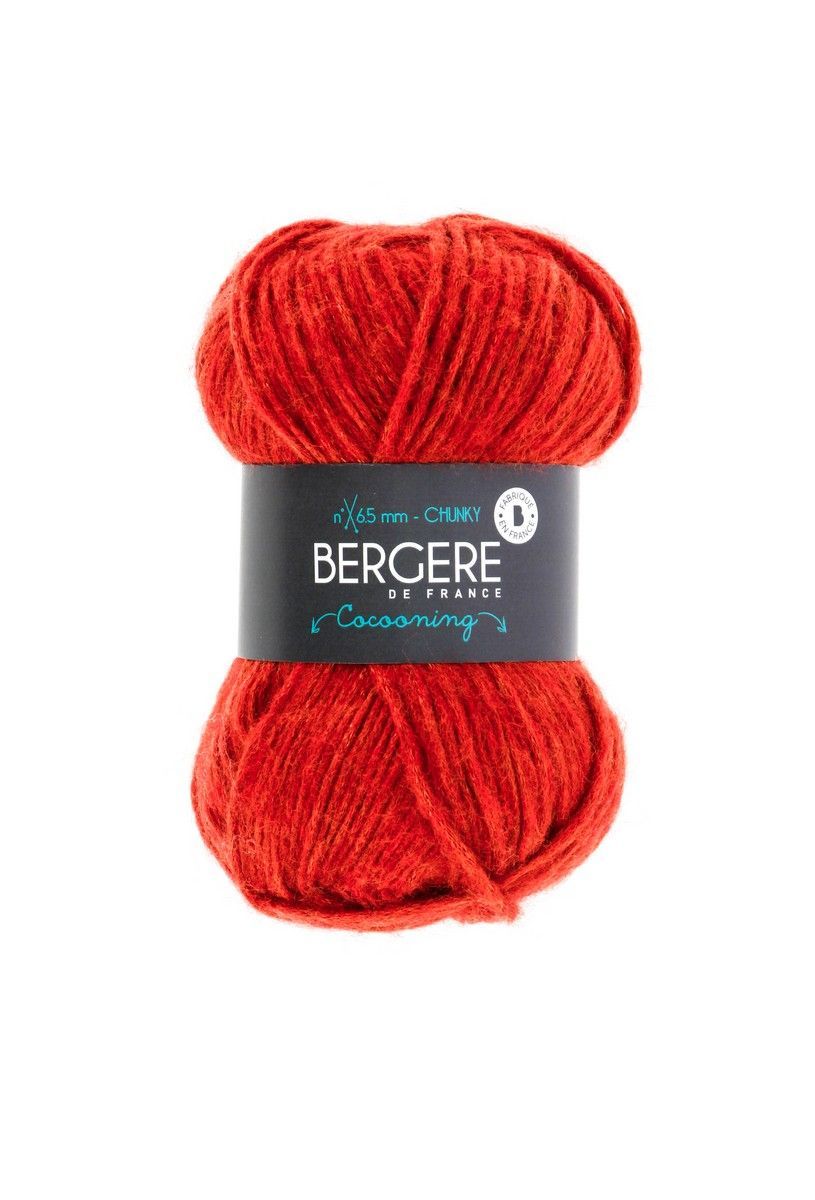 Bergere Cocooning 47% Polyester, 27% Wool 26% Polyacrylic, 125m/50g,  col. Brique