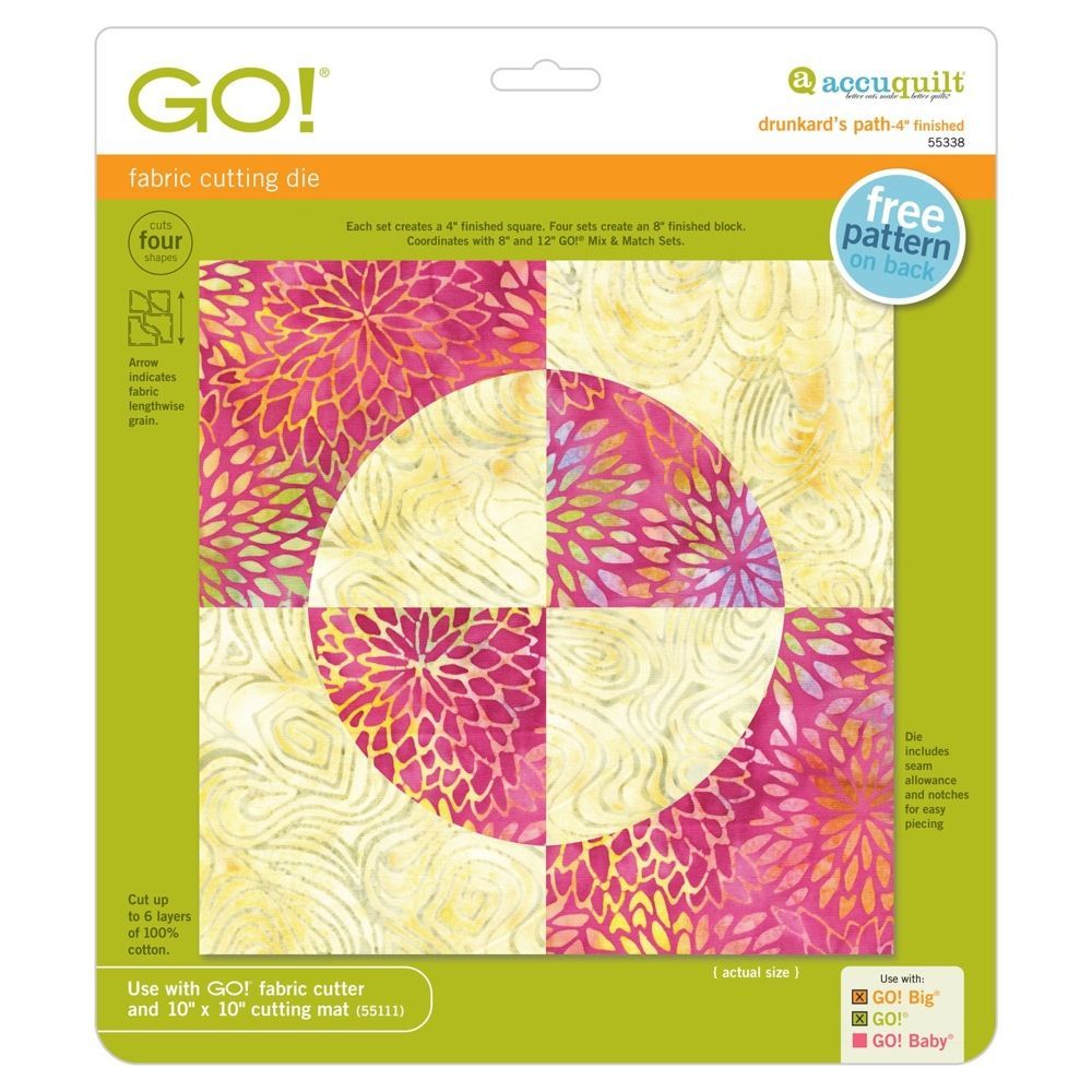 Accuquilt-Accuquilt Stanzform Drunkard´s Path 4,0_28-55338_