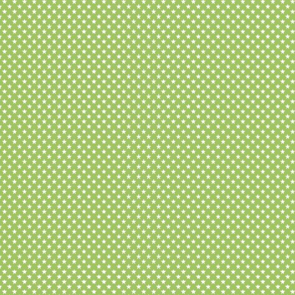 Baumwollstoff PETIT STARS Limette, 100% Baumwolle