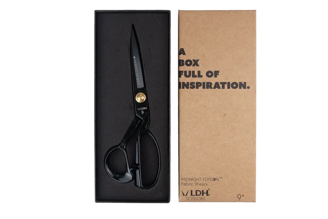 LDH Scissors INC.-LDH Schere Midnight Edition, gummierte Augen_920-1005090_