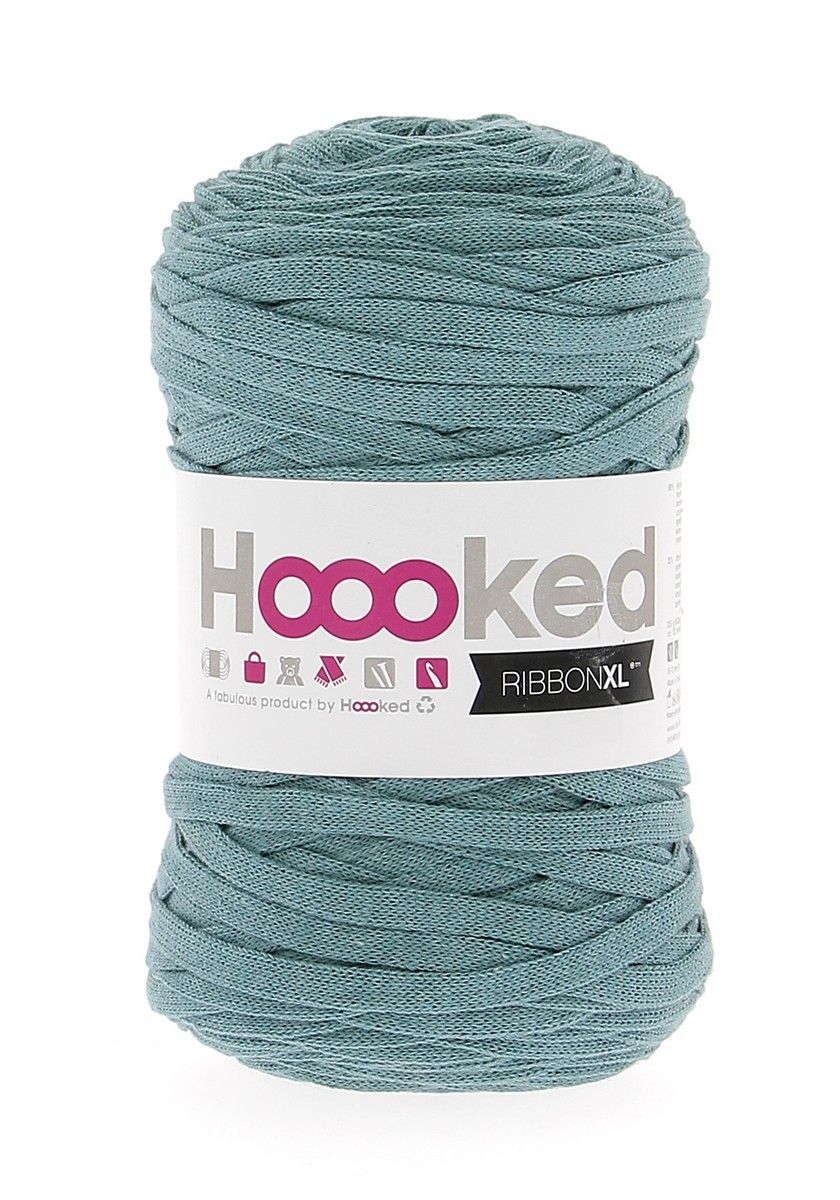 Hoooked RibbonXL Fb. Emerald Splash 100% recycelte Garne, das Original-T-Shirt Garn