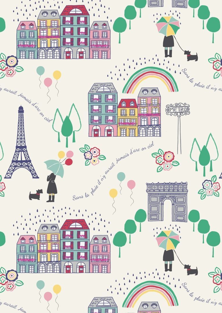 Lewis & Irene Ltd.-Lewis & Irene April Showers Without The Rain We Wouldn't Have Rainbows on Cream _36-A070-1_