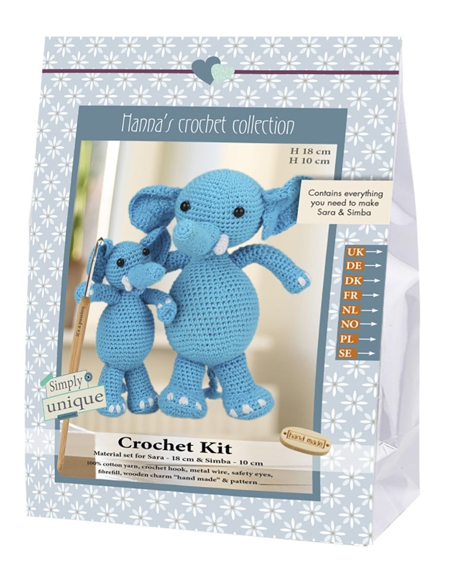 Go Handmade - Elephants, Sara und Simba 1 Häkel-Set Sara und Simba Go Handmade - Elephants, Sara und Simba 1 Häkel-Set Sara und Simba