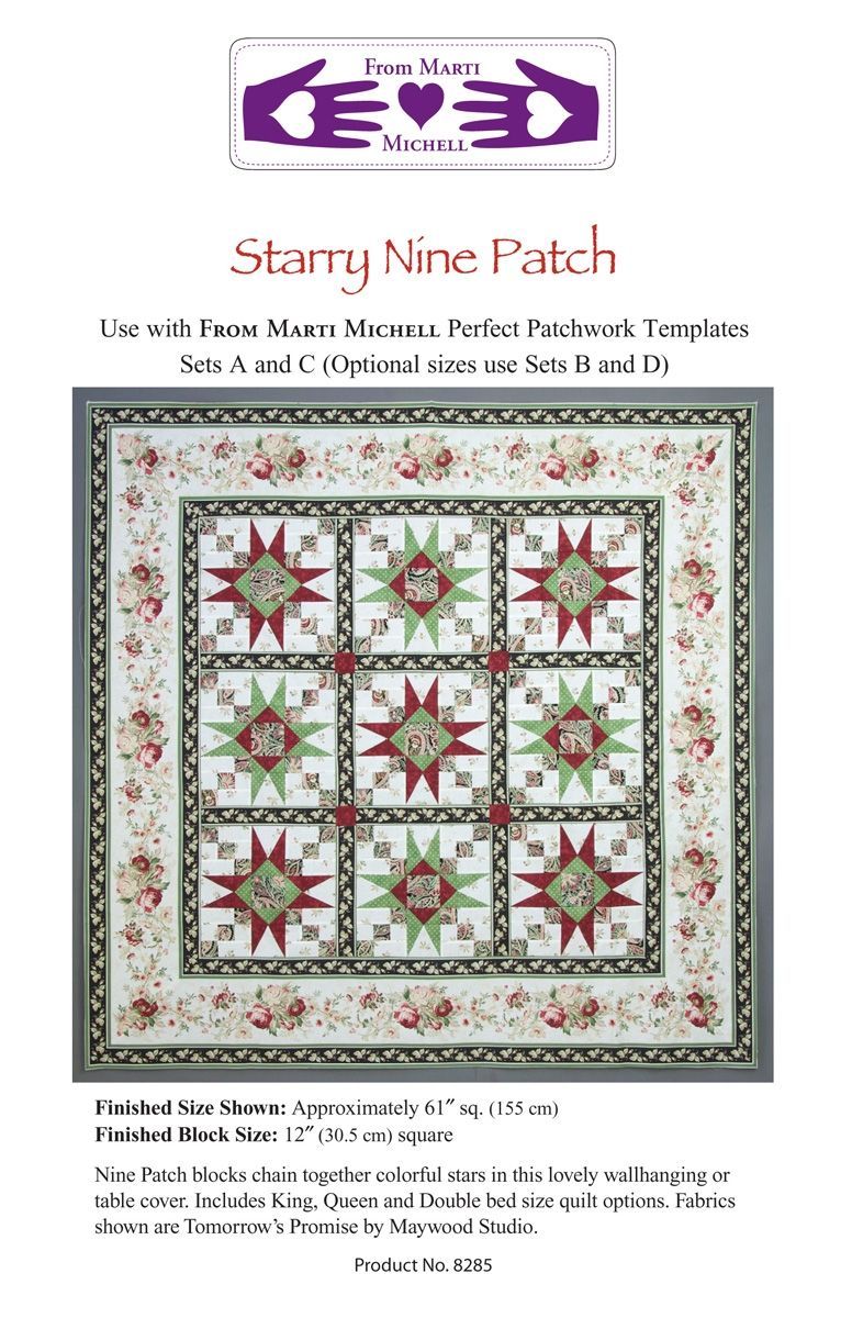 Michell Marketing, Inc.-Marti Michell Buch - New Starry Nine Patch_29-8285_