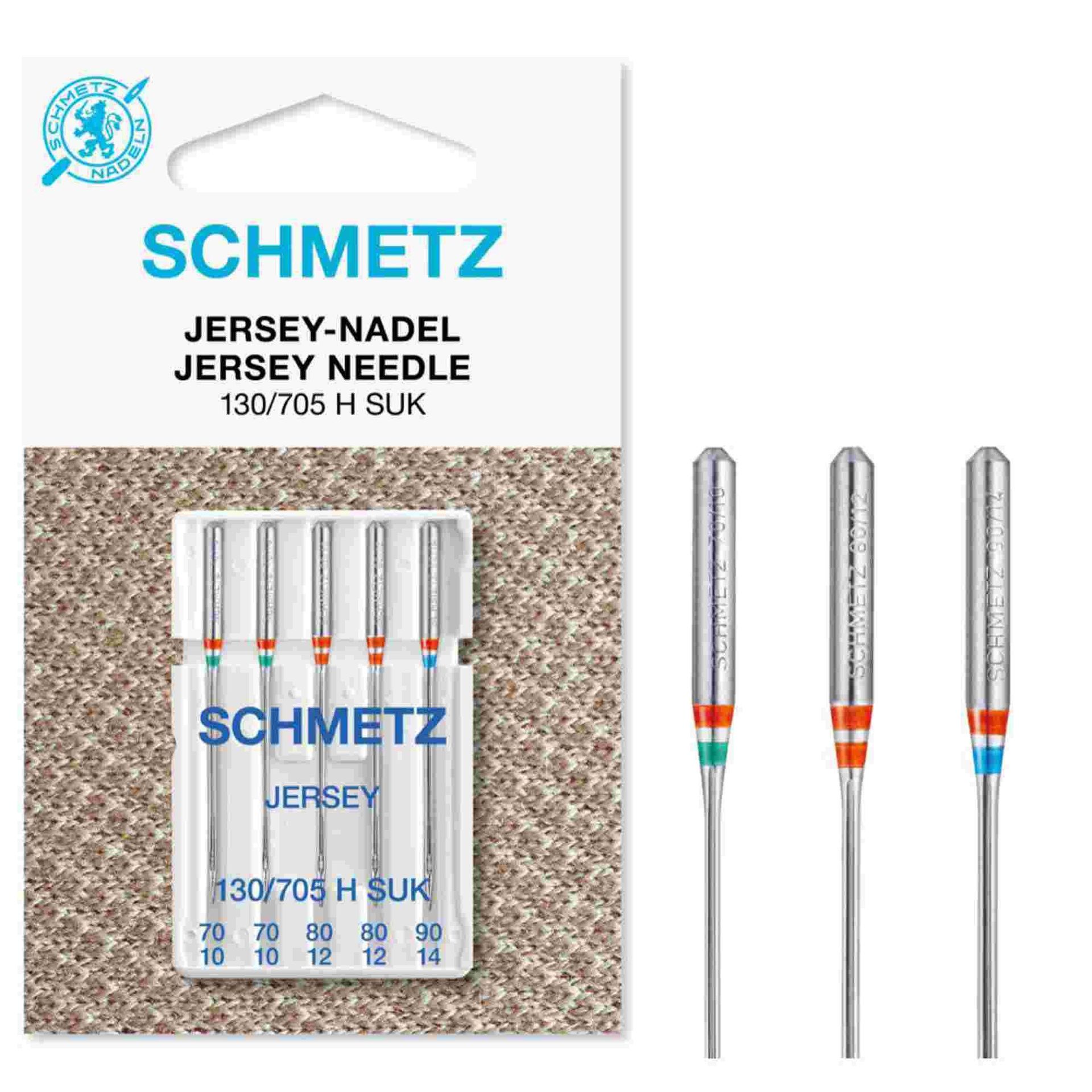 366-130_SUK Nähm.-Nadel Schmetz Jersey 5St. 130/705H SUK,je 2St 70/80, 1 St 90