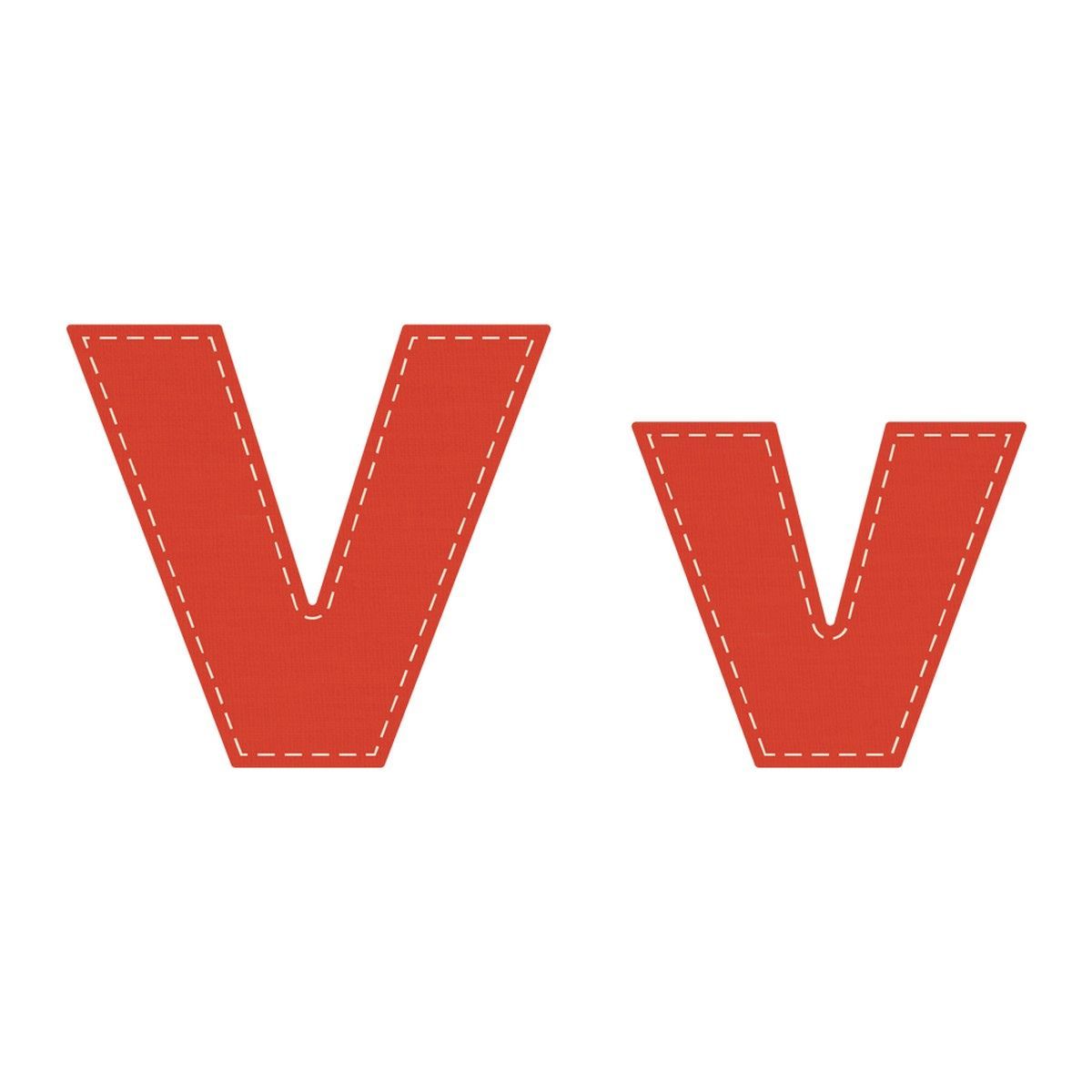 Crafters Edge Die Set Letter V v