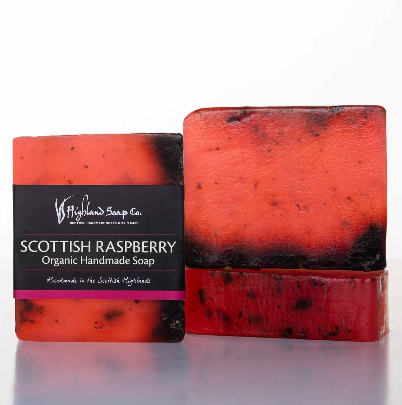 Highland Soap Organic Soap Glycerine Wild Scottish Raspberry