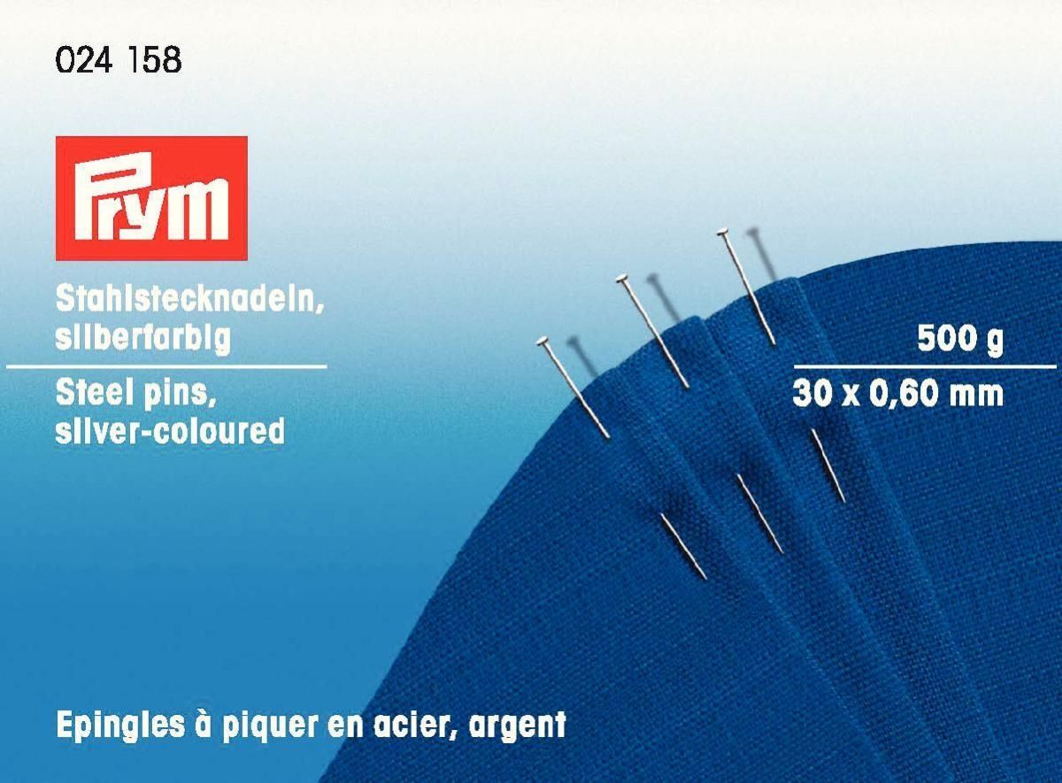 Stecknadel Prym Nr. 6ef 30 x 0,6mm, 500g