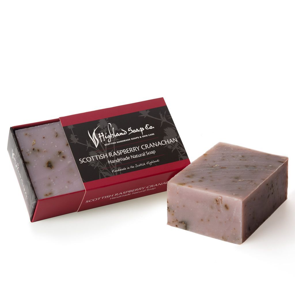Highland Soap Bio-Seife Handmade Scottish Raspberry Cranachan (schott. Himbeer Dessert) Highland Soap Bio-Seife Handmade Scottish Raspberry Cranachan (schott. Himbeer Dessert)