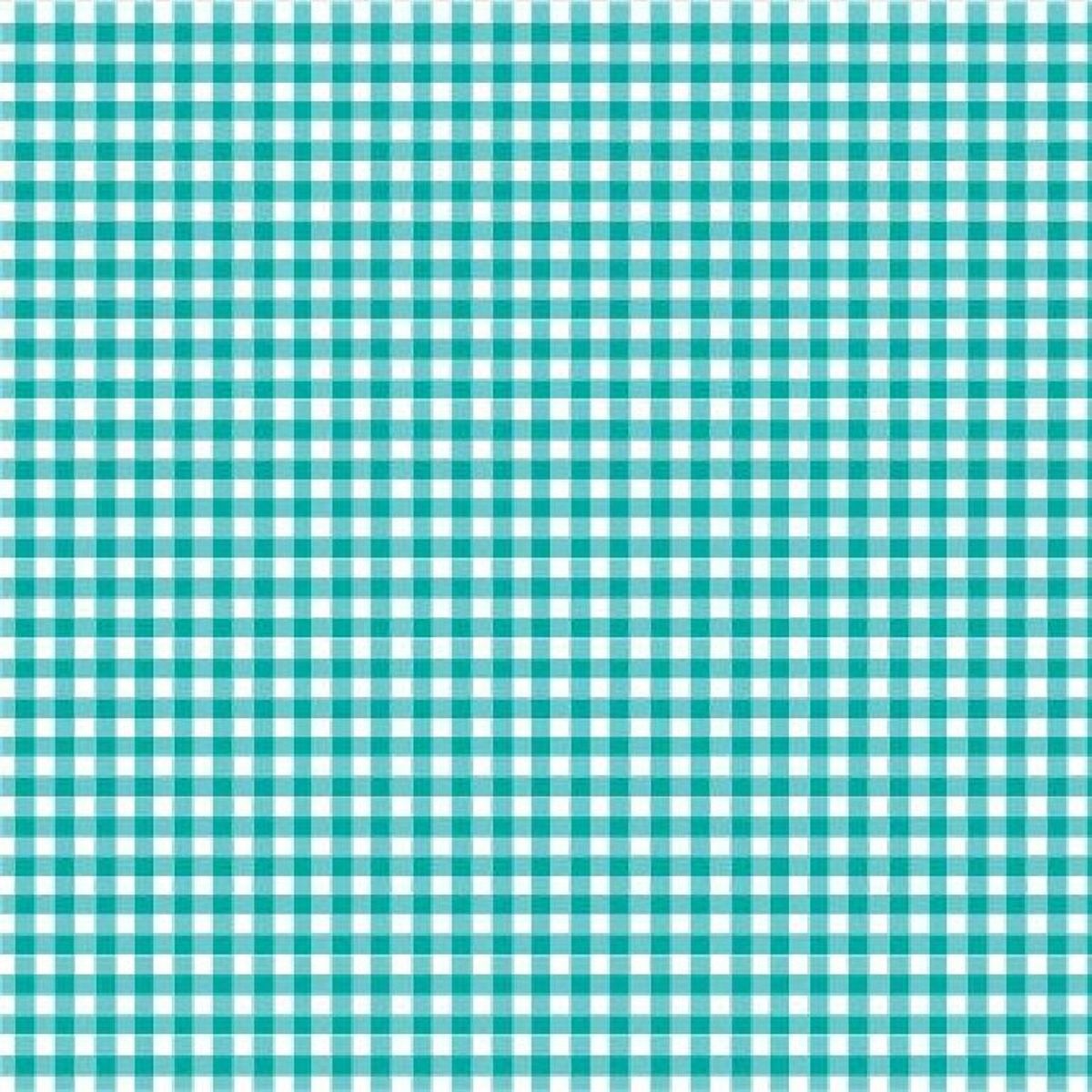 Baumwoll-Popelin kariert 100% Baumwolle Petrol, 144 cm breit