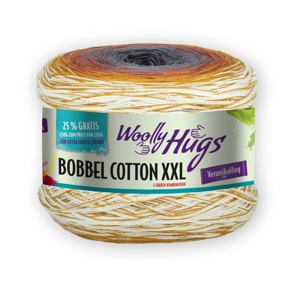 PRO LANA-Woolly Hugs Bobbel Cotton XXL, 250g/1000m_27-88180610_