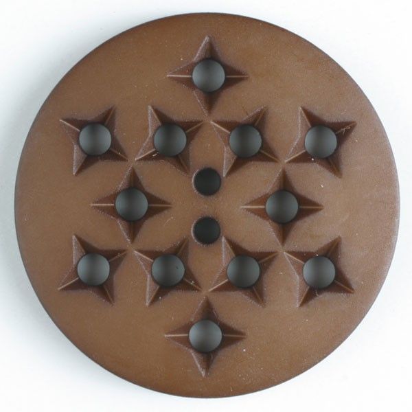 Modeknopf Größe 32 mm braun