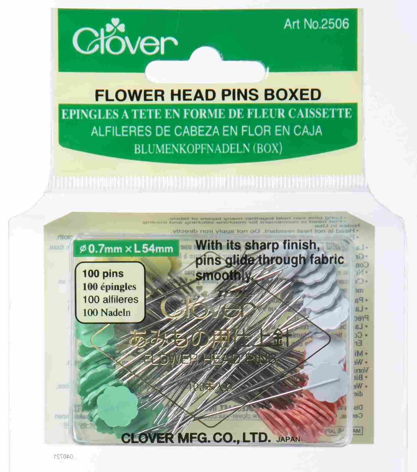 Clover MFG Co.Ltd.-Quiltnadel Blume 0,7x54mm 100St./VE3_24-2506_