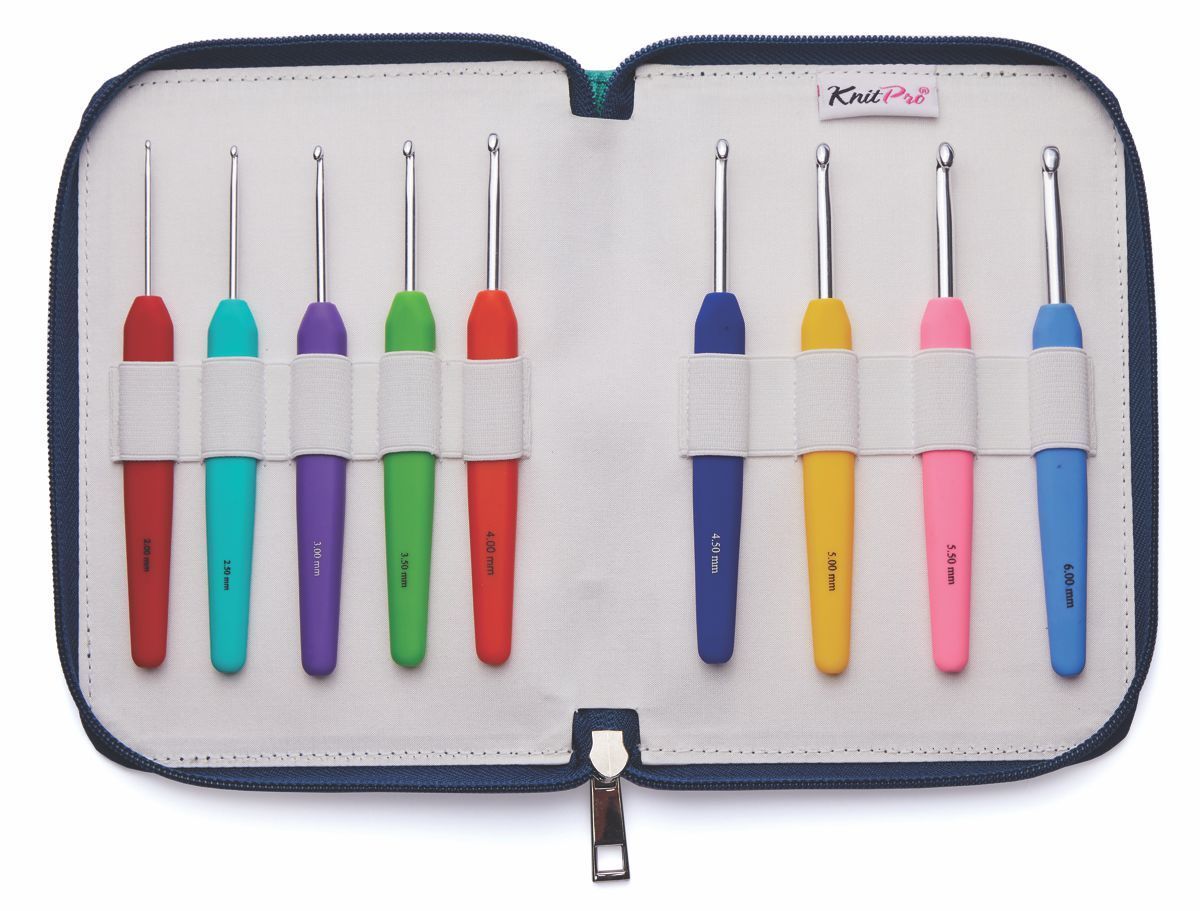 KnitPro International-KnitPro Häkelnadel Set Silver Waves_26-309290_