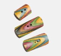 KnitPro Knöpfe Symfonie Holz ziegelförmig Packung mit 10 Stück