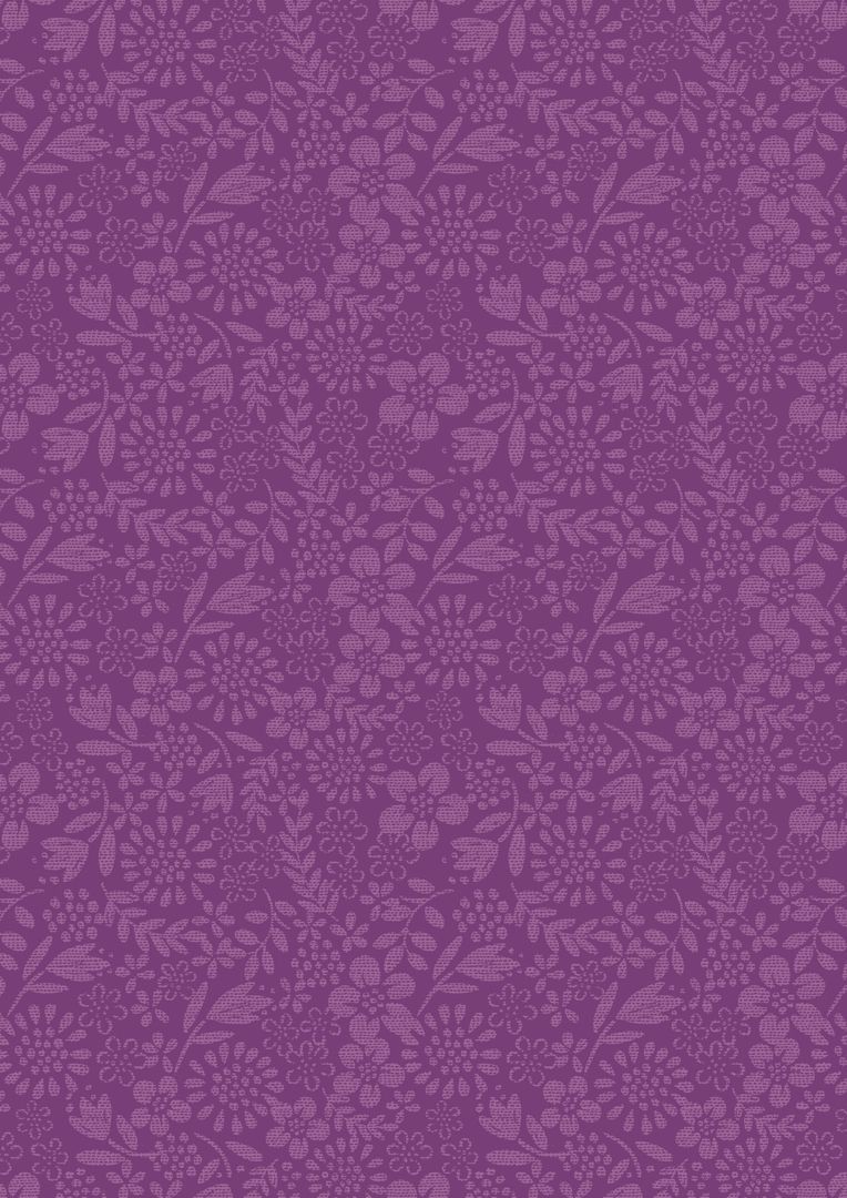 Lewis & Irene Our Friends in the Garden Purple Garden Blender 10 m Ballen, 112 cm breit, 100 % Baumwolle