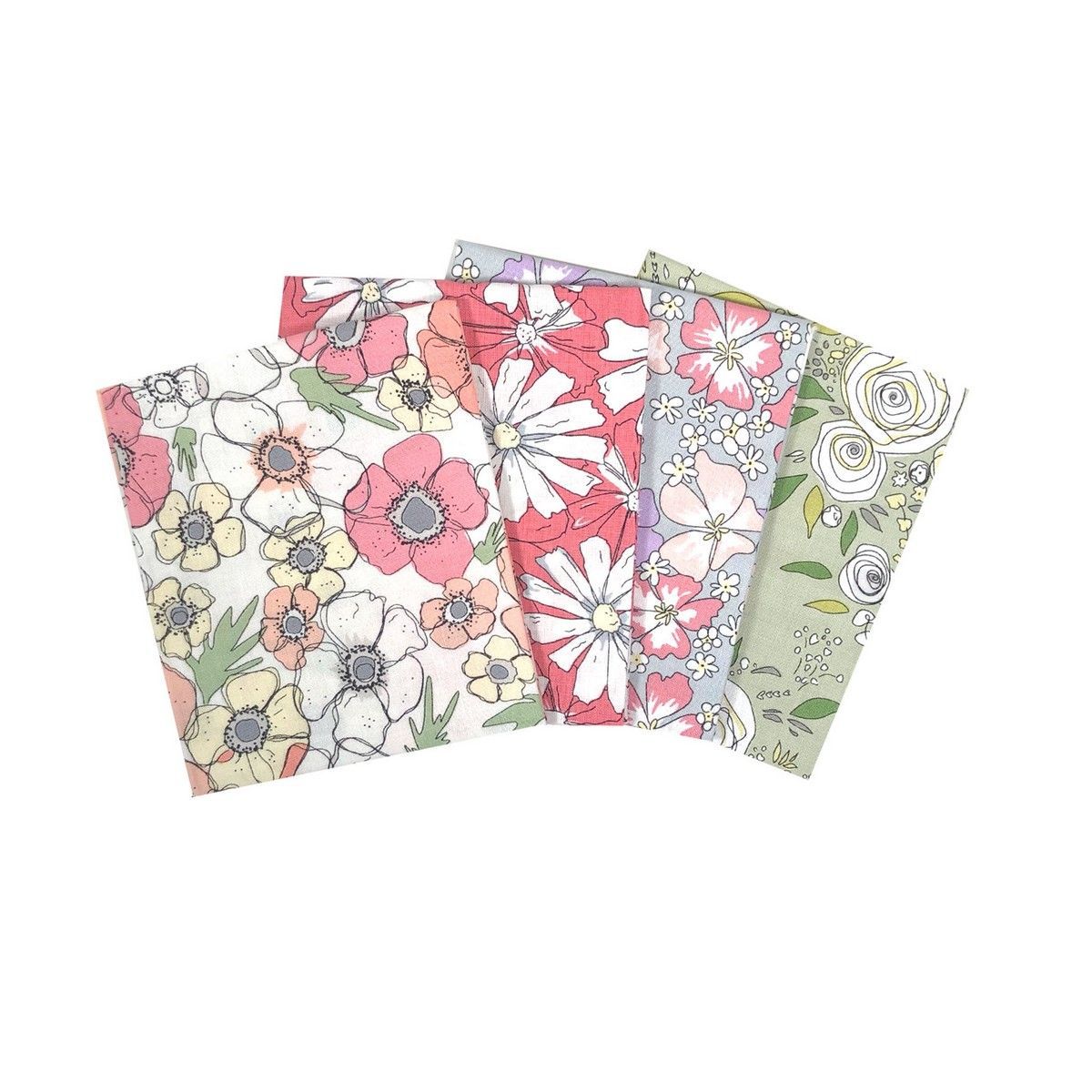 Visage Textiles Ltd-Fat Quarter Stoffpaket Petal & Pip 100% CO_46-281900_