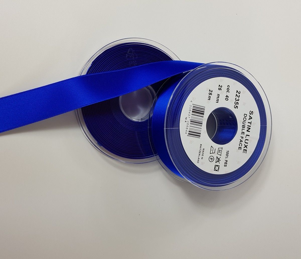 Seidenbandweberei-Satinband Double Face; Fb. 040 royal_55-22355040_