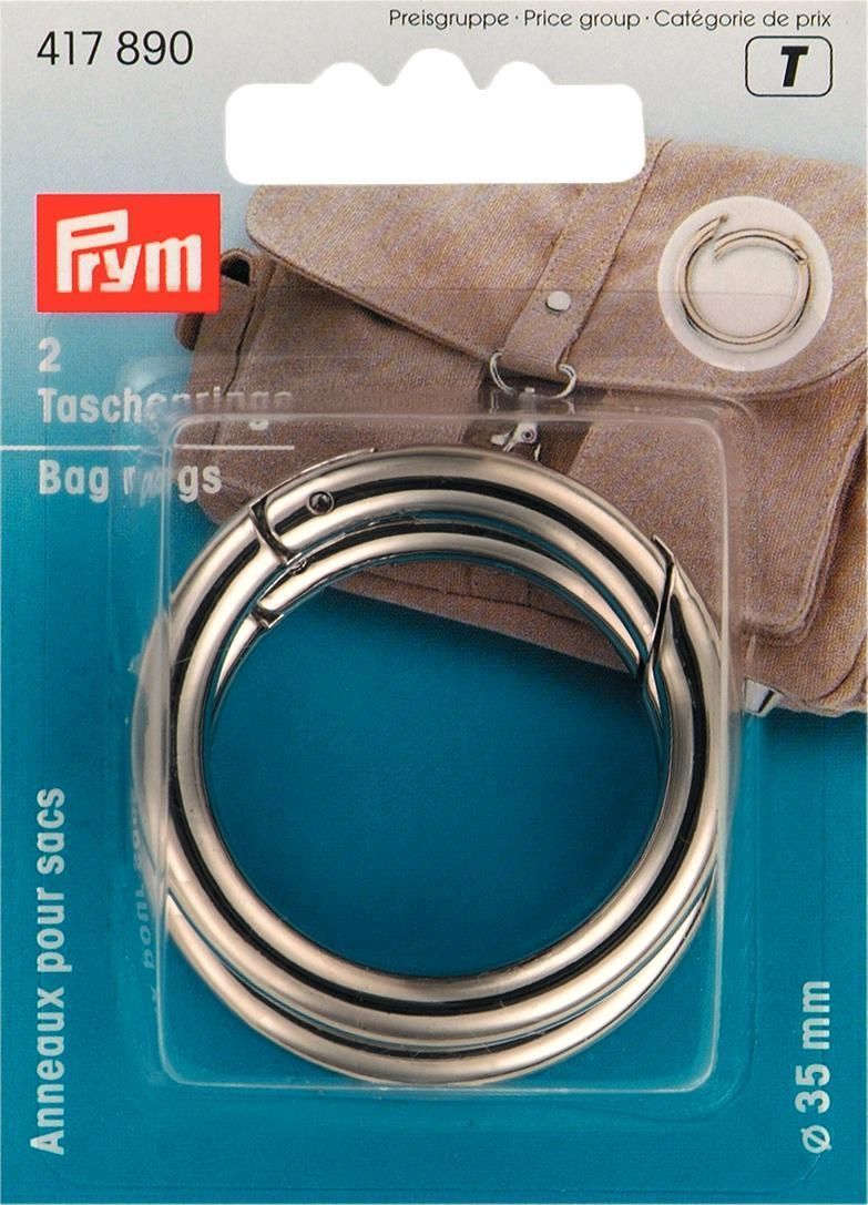 Prym Consumer Europe GmbH-Prym Taschenringe 35 mm siberfarbig_365-417890_
