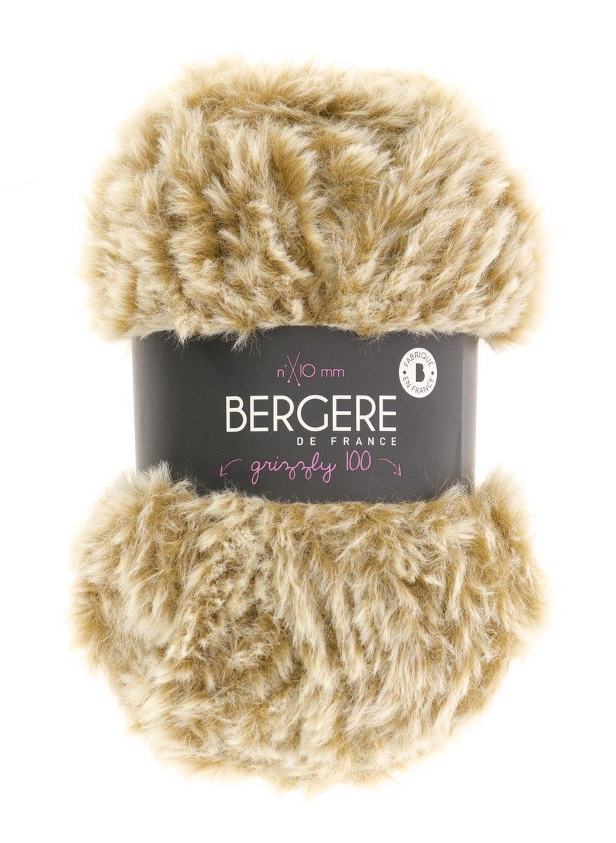 Bergere Grizzly 100, 100% Polyester, Fb. Sable 65 m/100g