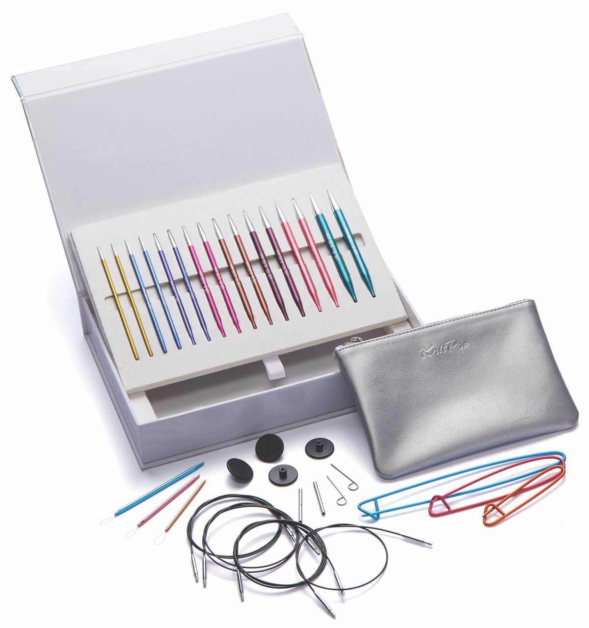 KnitPro Zing -Melodies Of Life- Interchangebale needles in a represantive box.