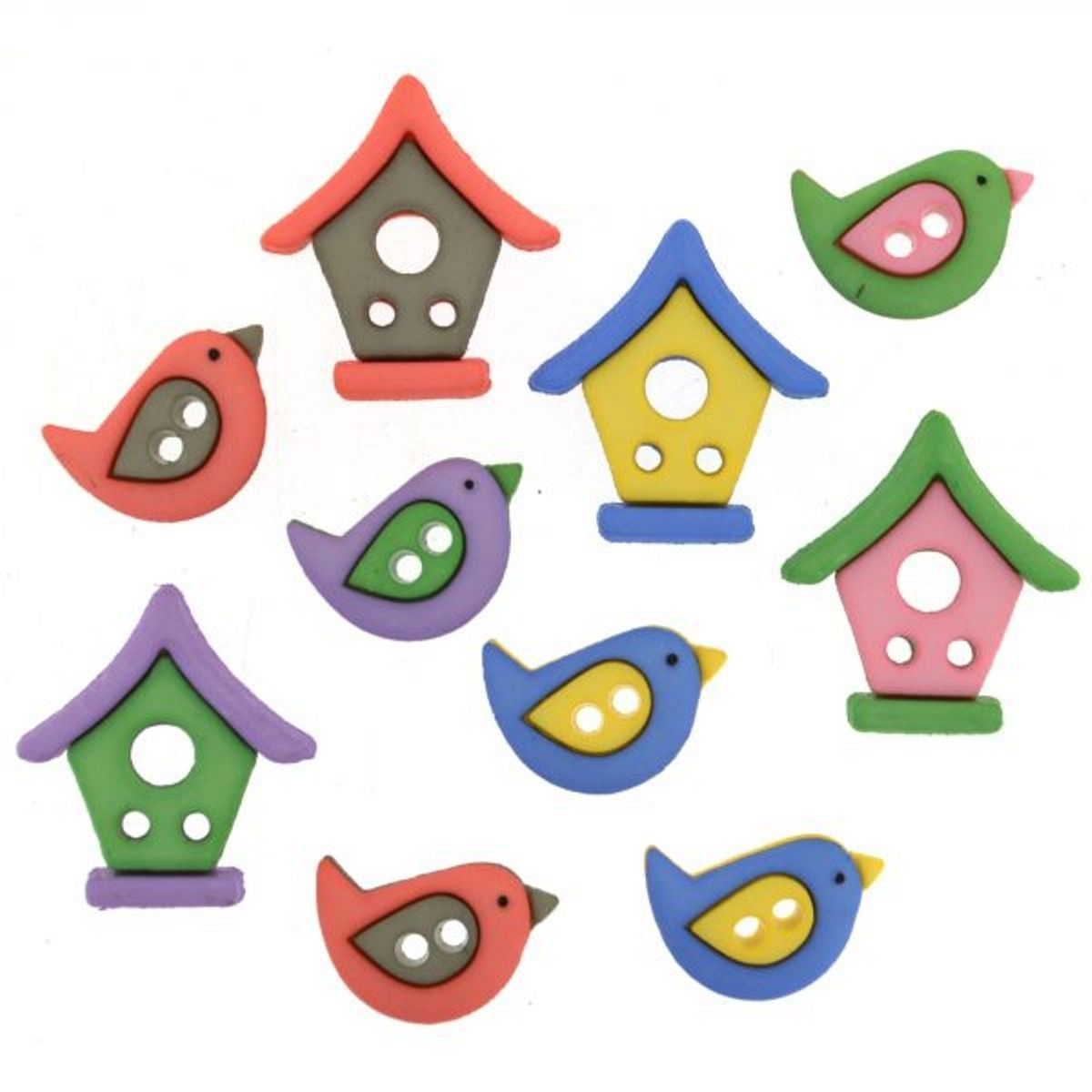 Dress It Up Buttons Bird Neighborhood