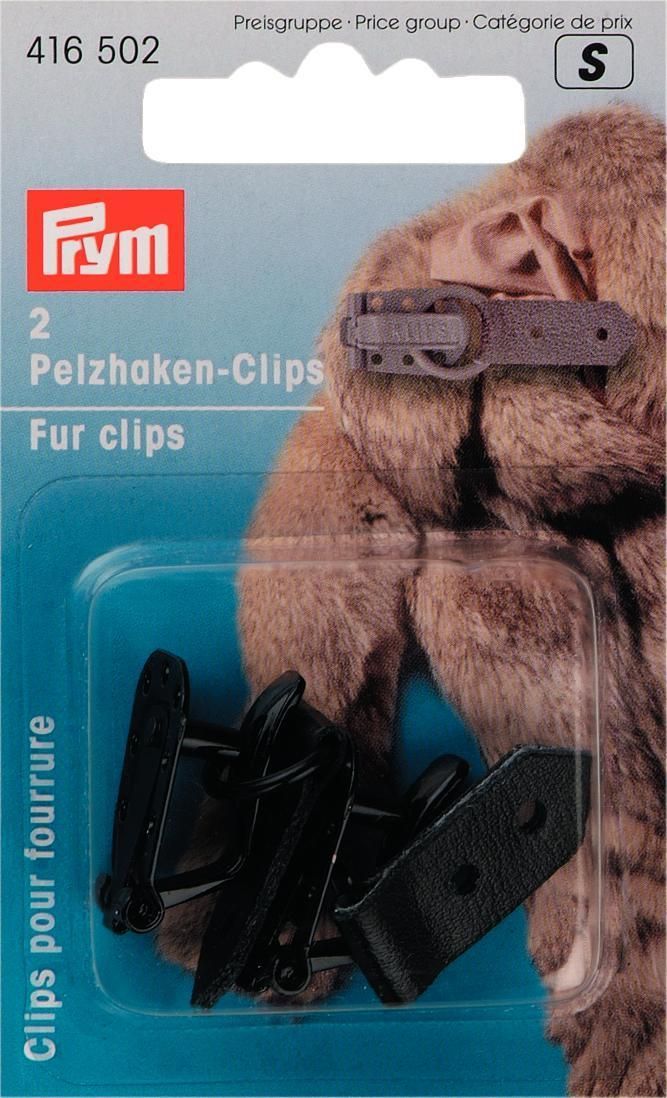 Prym Consumer Europe GmbH-Pelzhaken-Clips schwarz 2St. / VE5_365-416502_