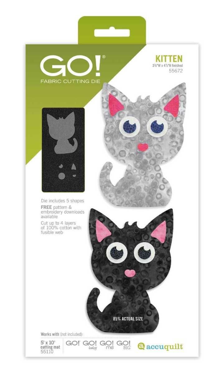 Accuquilt-Accuquilt Stanzform Kitten_28-55672_