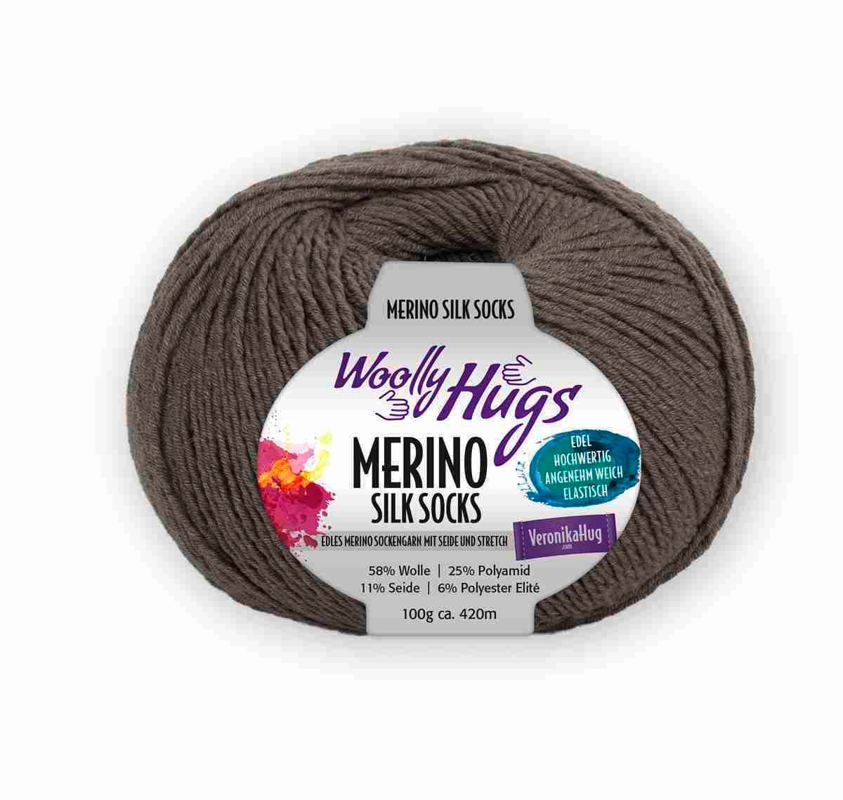 PRO LANA-Woolly Hugs Merino Silk Socks Fb 212 holz_27-8853212_