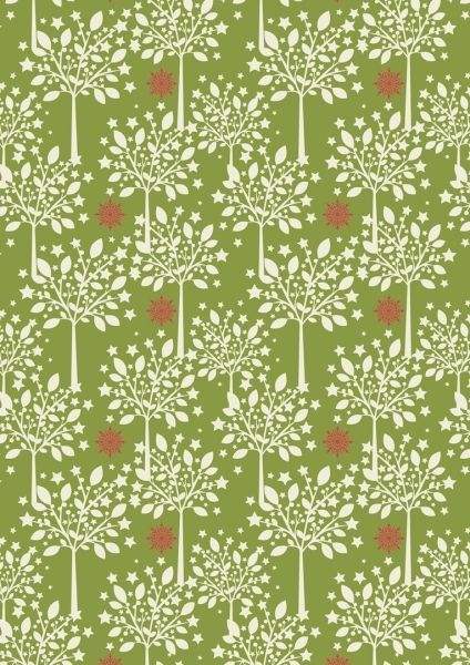 Lewis & Irene Ltd.-Lewis & Irene Noel Sage Green Winter Tree_36-CHR003-2_