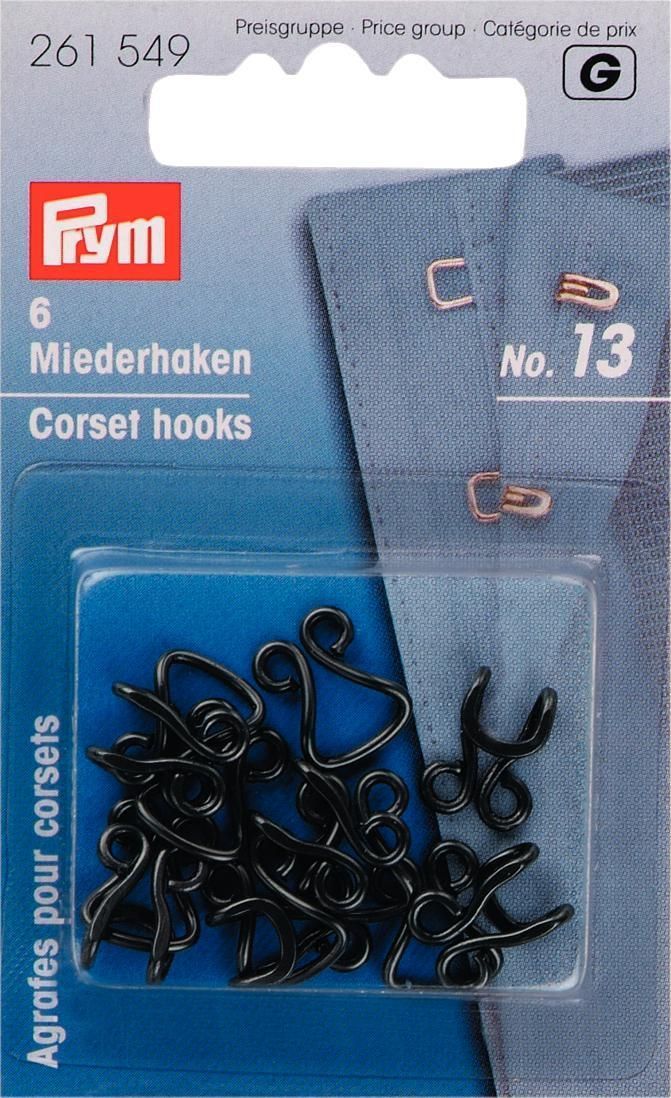 Prym Consumer Europe GmbH-Miederhaken u Augen MS 13 schwarz groß VE5_365-261549_