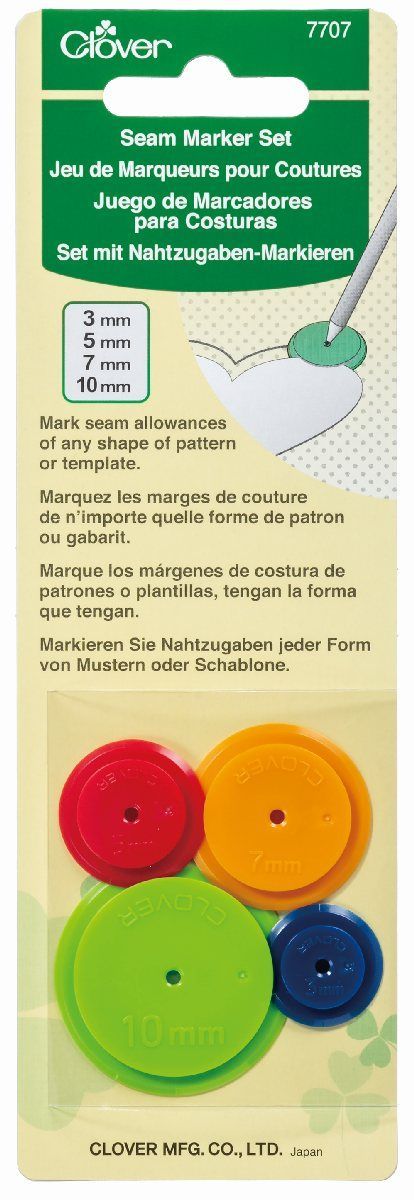 Clover MFG Co.Ltd.-Clover Set mit Nahtzugaben-Markierern_24-7707_