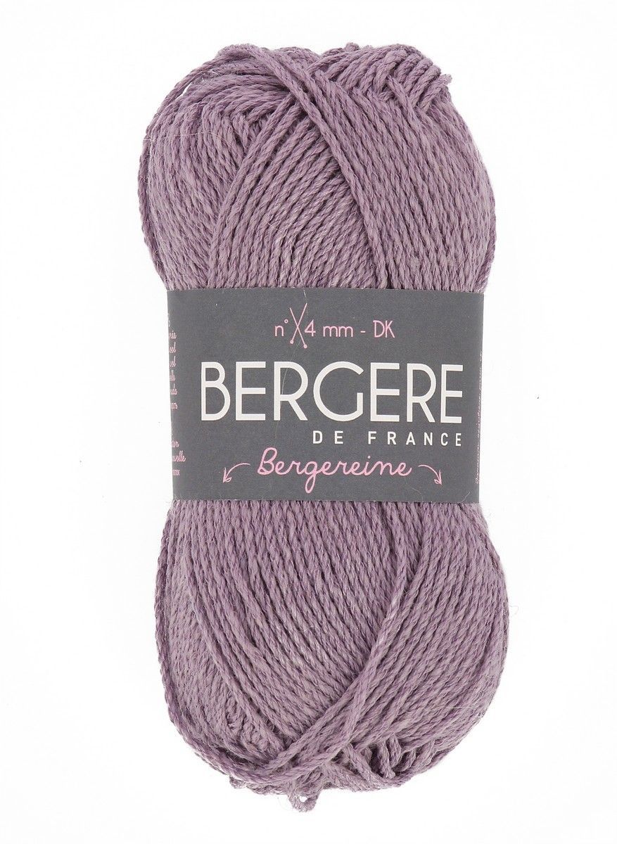 Bergere Bergereine 50% Wolle (Merino), 50% Bio-Baumwolle  95m/50g, Fb. Iris ***
