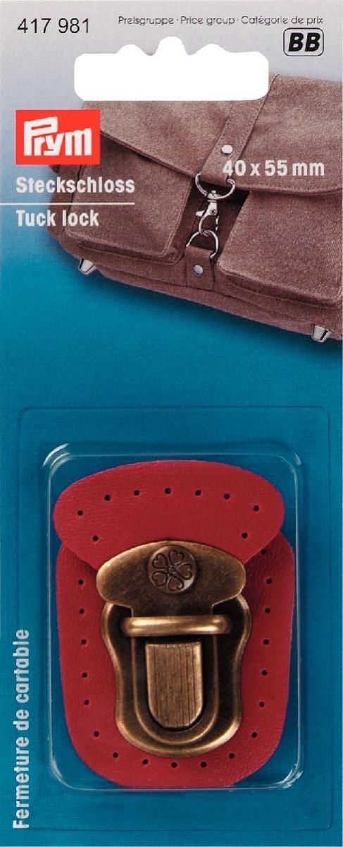 Steckschloss zum Annähen rot Steckschloss zum Annähen rot