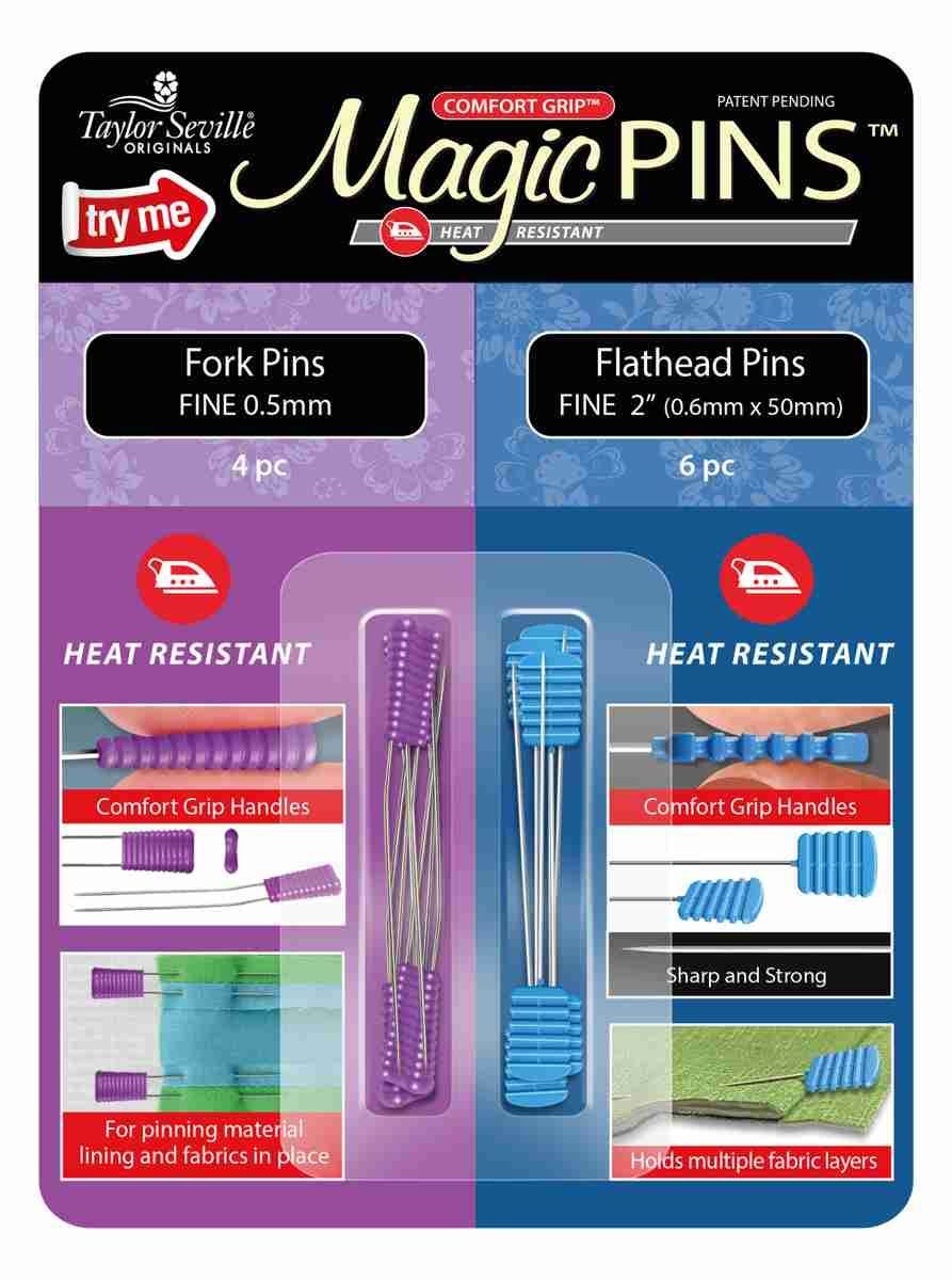 Taylor Seville MusterkarteMagic Pins mit 4 x Fork Pins und 6 x Flat Head Pins Taylor Seville MusterkarteMagic Pins mit 4 x Fork Pins und 6 x Flat Head Pins