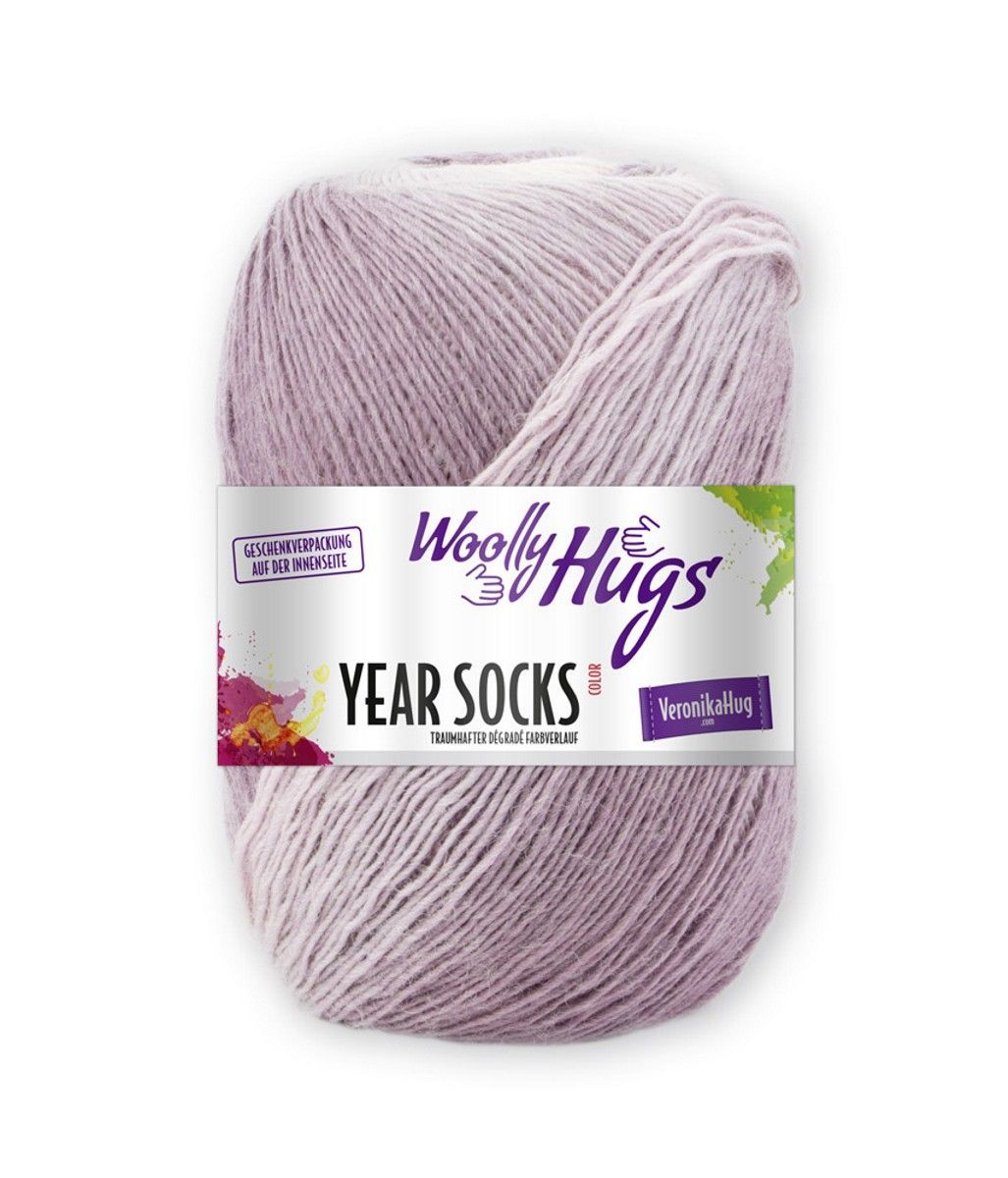 Woolly Hugs Year Socks 75 % Schurwolle; 25% Polyamid, Fb. 1 JAN